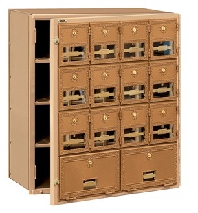Brass Mailbox 14 Door Cluster Units